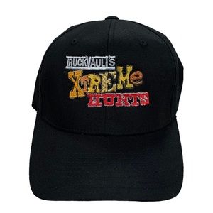 Vintage Truck Vauli's Xtreme Hunts Black Flex Fit Hat Size S/M